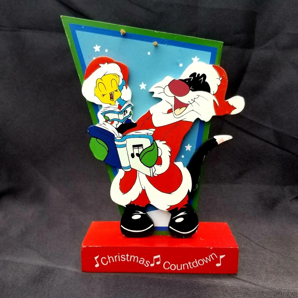 Tweety & Sylvester 2001 Christmas Plaque